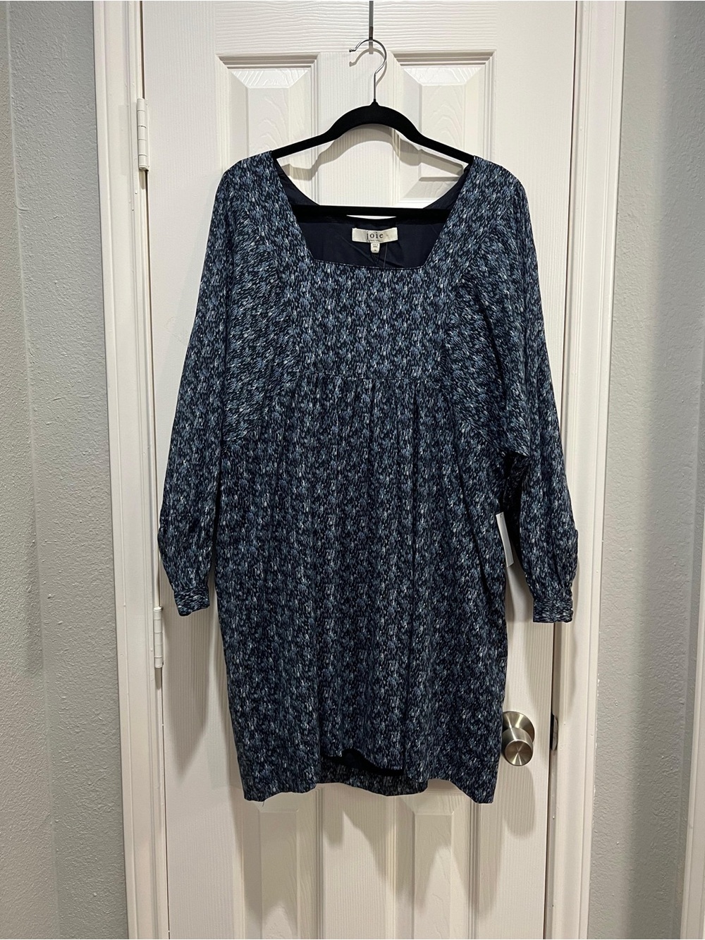 NWT Joie Graphite Blue Printed Mini Dress - Plus Size XL / 1X